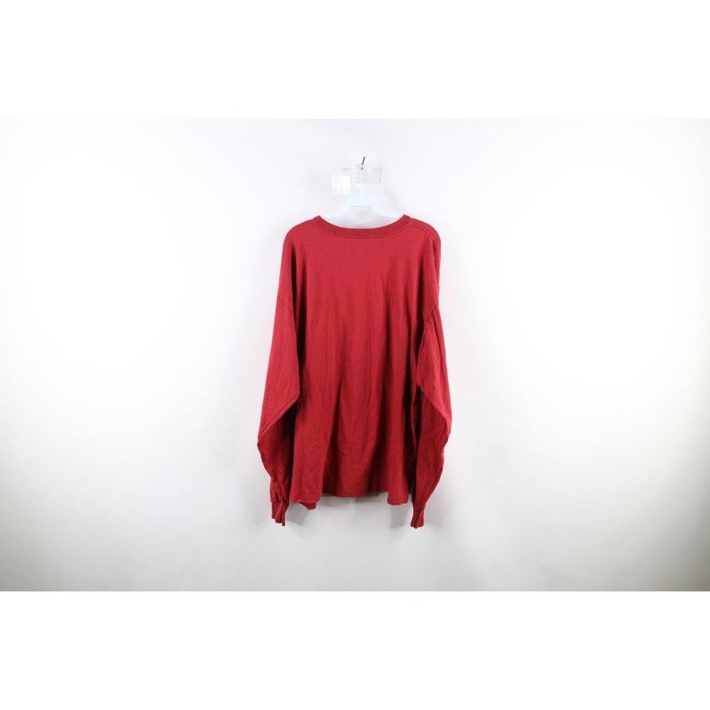 Vtg Adidas Mens 2XL Faded Cleveland Cavaliers Basketball Long Sleeve T-Shirt Red - Picture 7 of 9